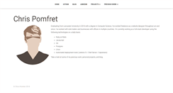 Desktop Screenshot of chrispomfret.com