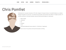 Tablet Screenshot of chrispomfret.com